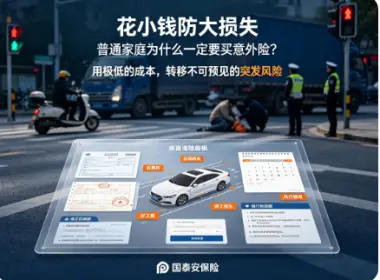 花小钱防大损失，普通家庭为什么一定要买意外险？